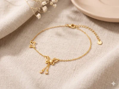 Butterfly Pendant Anklet for Women